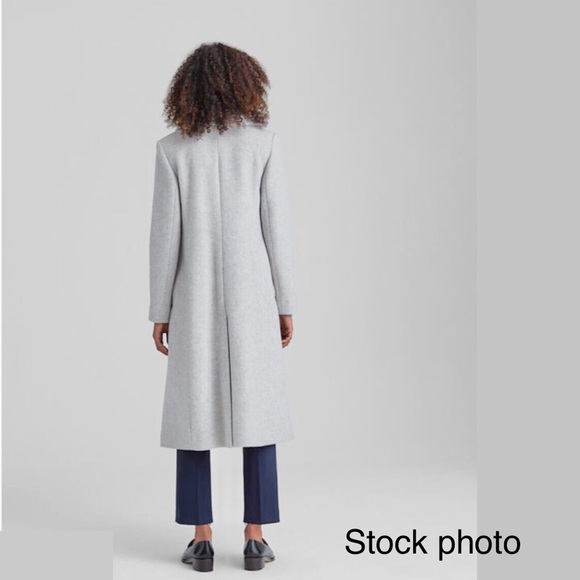 CLUB MONACO GREY WOOL DAYLINA KNEE LENGTH COAT - Picture 4 of 16